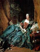 Francois Boucher Portrat der Madame de Pompadour oil painting